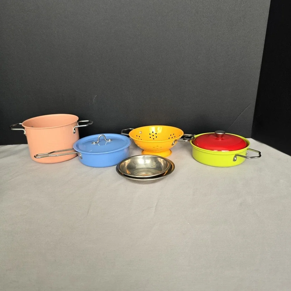 Mix Match Small Foot Metal Cookware Set Pretend Play 11751